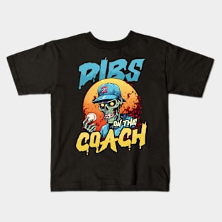 Halloween Coach Shirt | Dibs On Zombie Coach Baseball Kids T-Shirt